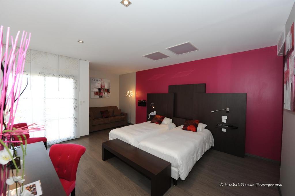Logis Hôtel.com Restaurant l'Ardoise Bédée Chambre photo