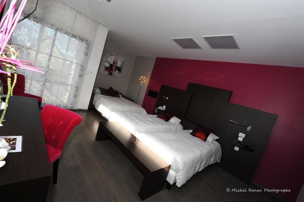Logis Hôtel.com Restaurant l'Ardoise Bédée Chambre photo